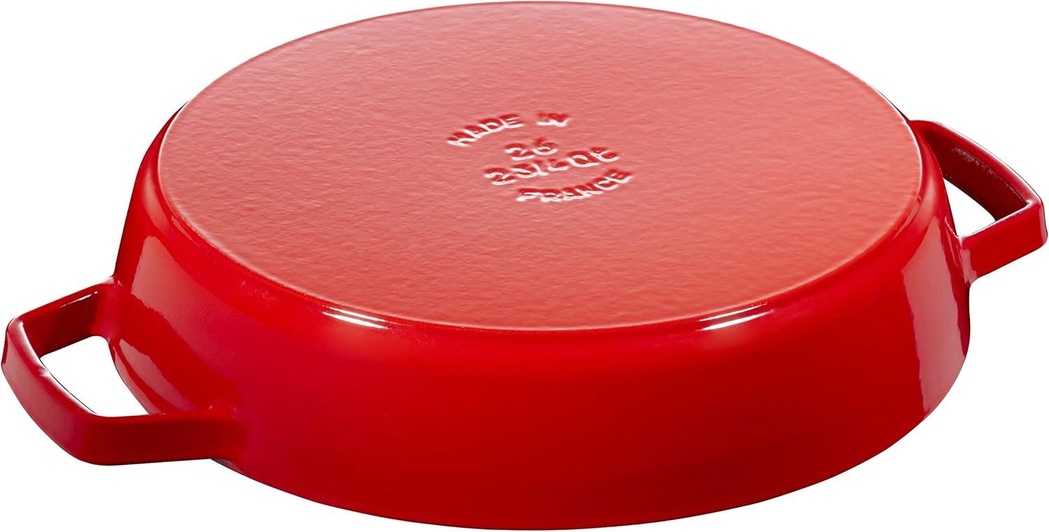staub ストウブ 「 両手フライパン チェリー 26cm 」 スキレット 両手